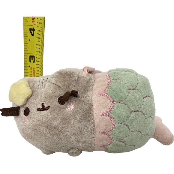 Pusheen Mermaid Cat Backpack Clip Mini Plush Stuffed Animal Toy Cute Kawaii - Picture 7 of 7